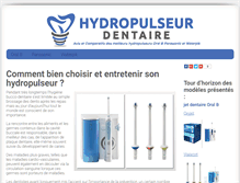 Tablet Screenshot of hydropulseurdentaire.net